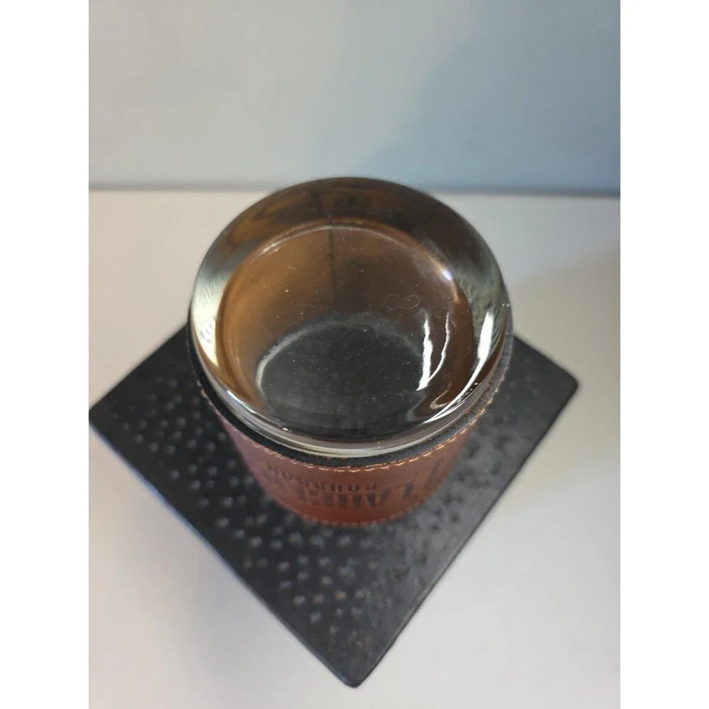Clayton & Crume Leather Wrapped Rocks Glass w/ Larceny Bourbon Logo
